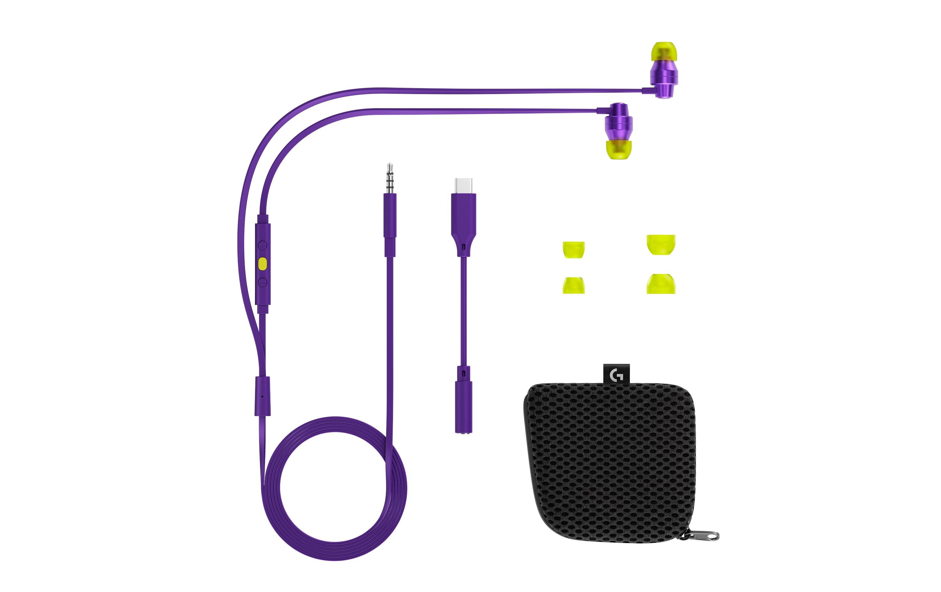 Headset G333 Gaming ViolettGaming-Ohrhörer für klare Kommunikation auf PC, Konsolen und Mobilgeräten
