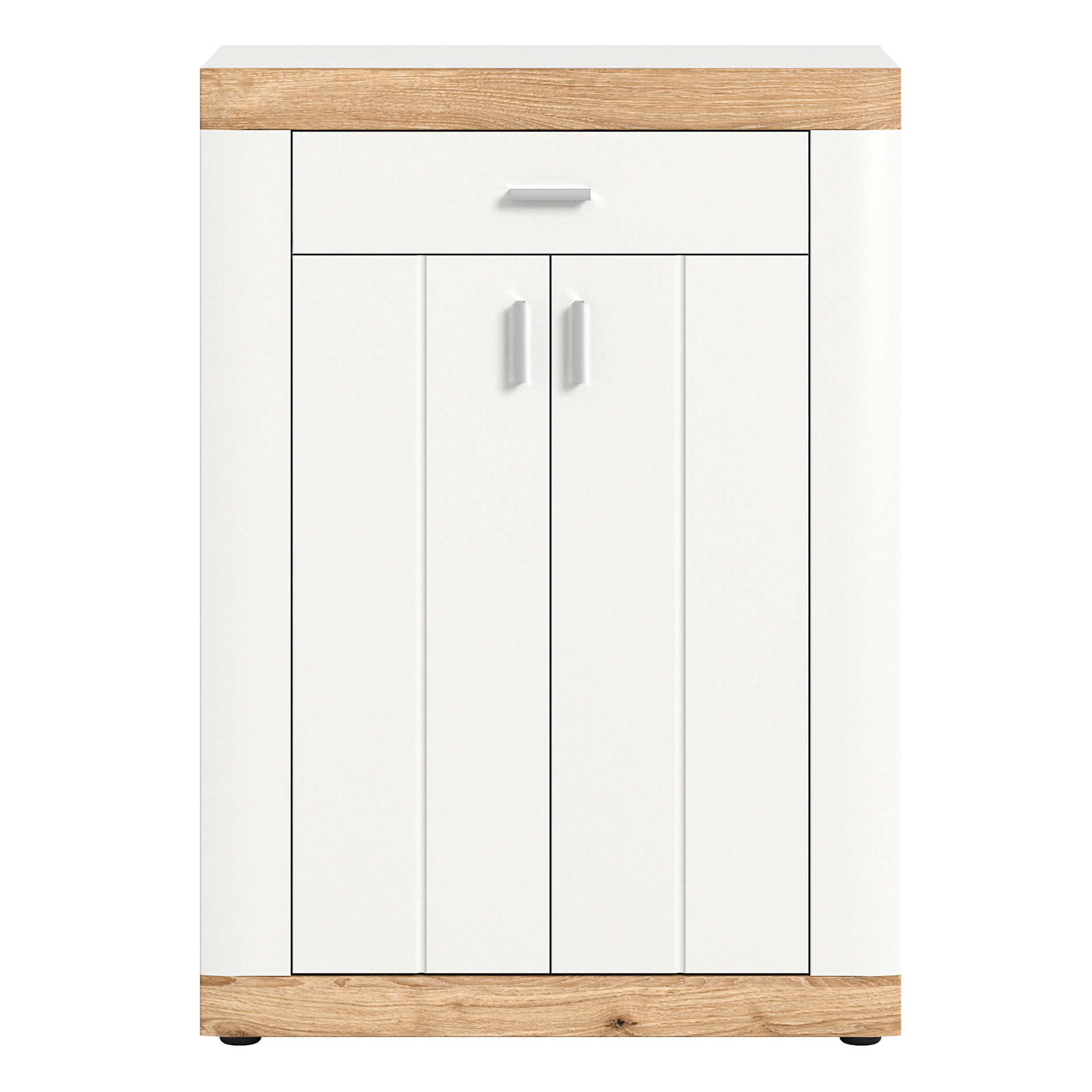 Garderobenkommode LAREDO - weiß - Nox Oak - 73 cm breit