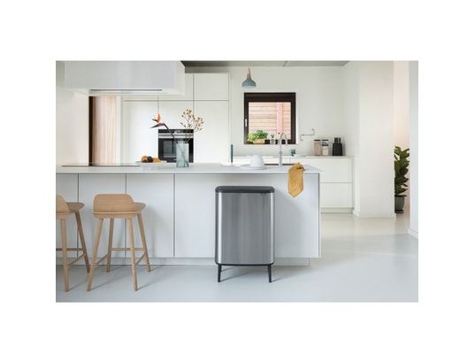 BRABANTIA - Poubelle Touch Bo Touch Bin HI, 2 x 30L - Matt Steel
