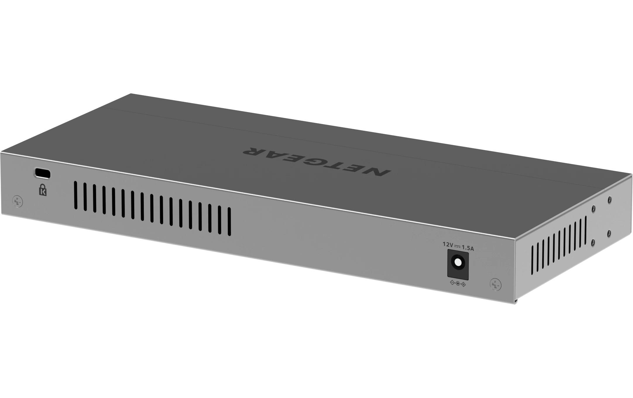 GS108MX 8 Port<br>8-Port Gigabit Ethernet Unmanaged Switch mit 1 dediziertem 10G/Multi-Gigabit-Anschluss