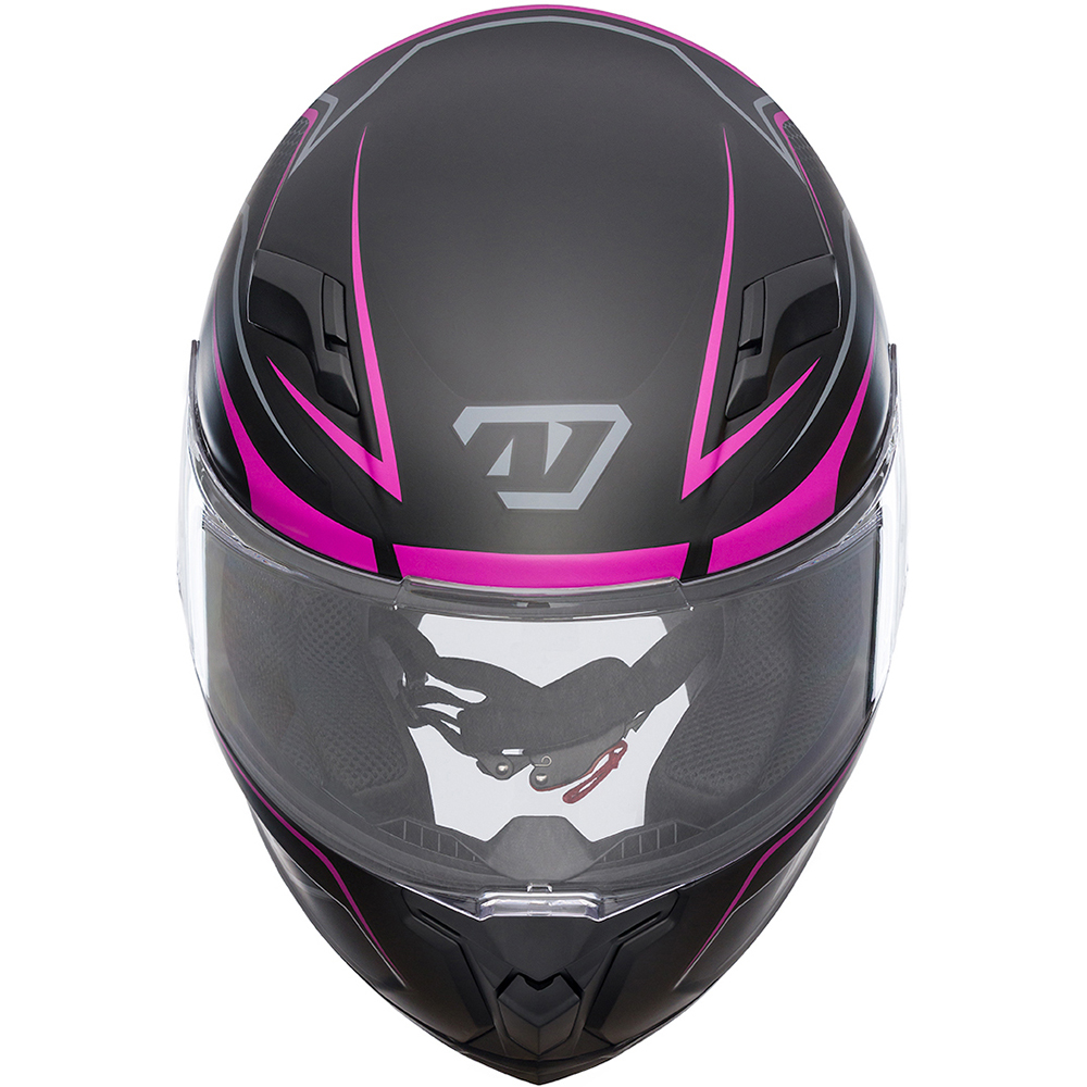 All One - Casque Horus Bold Noir Mat / Rose
