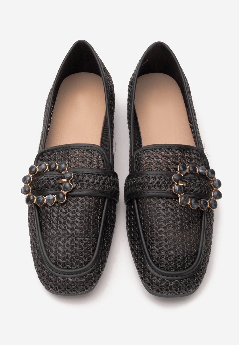 Mocassins femme noirs Megan
