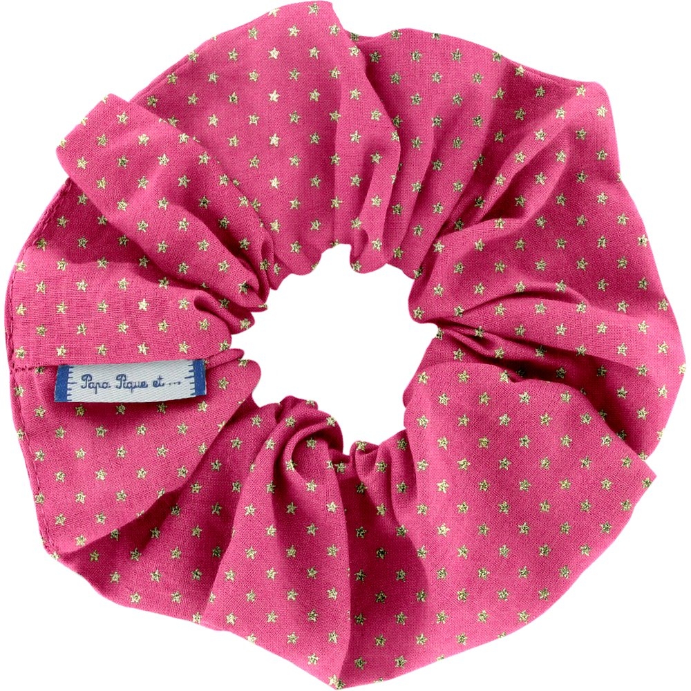 Chouchou Etoile Or Fuchsia