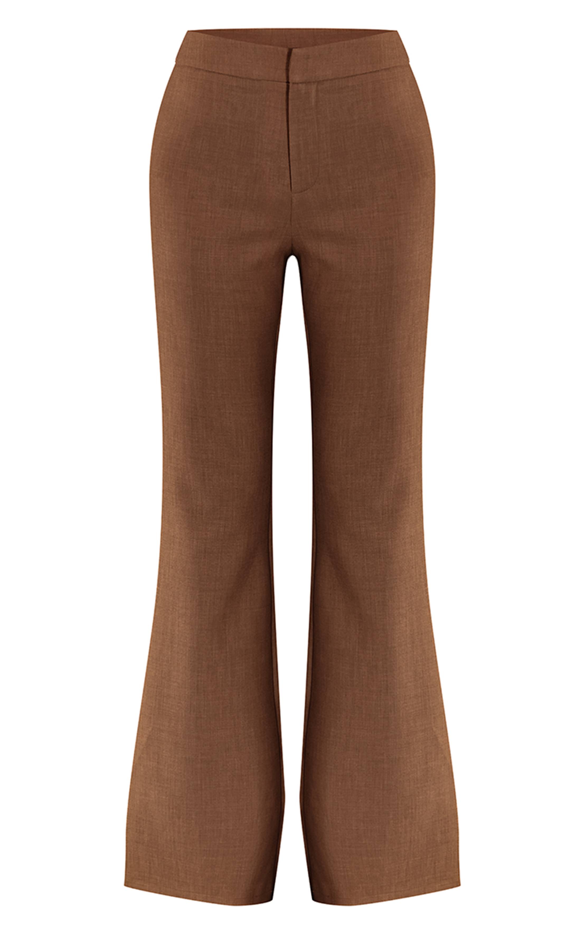 Vert Sauge Pantalon Évasé Ajusté Co-ord Plt Label