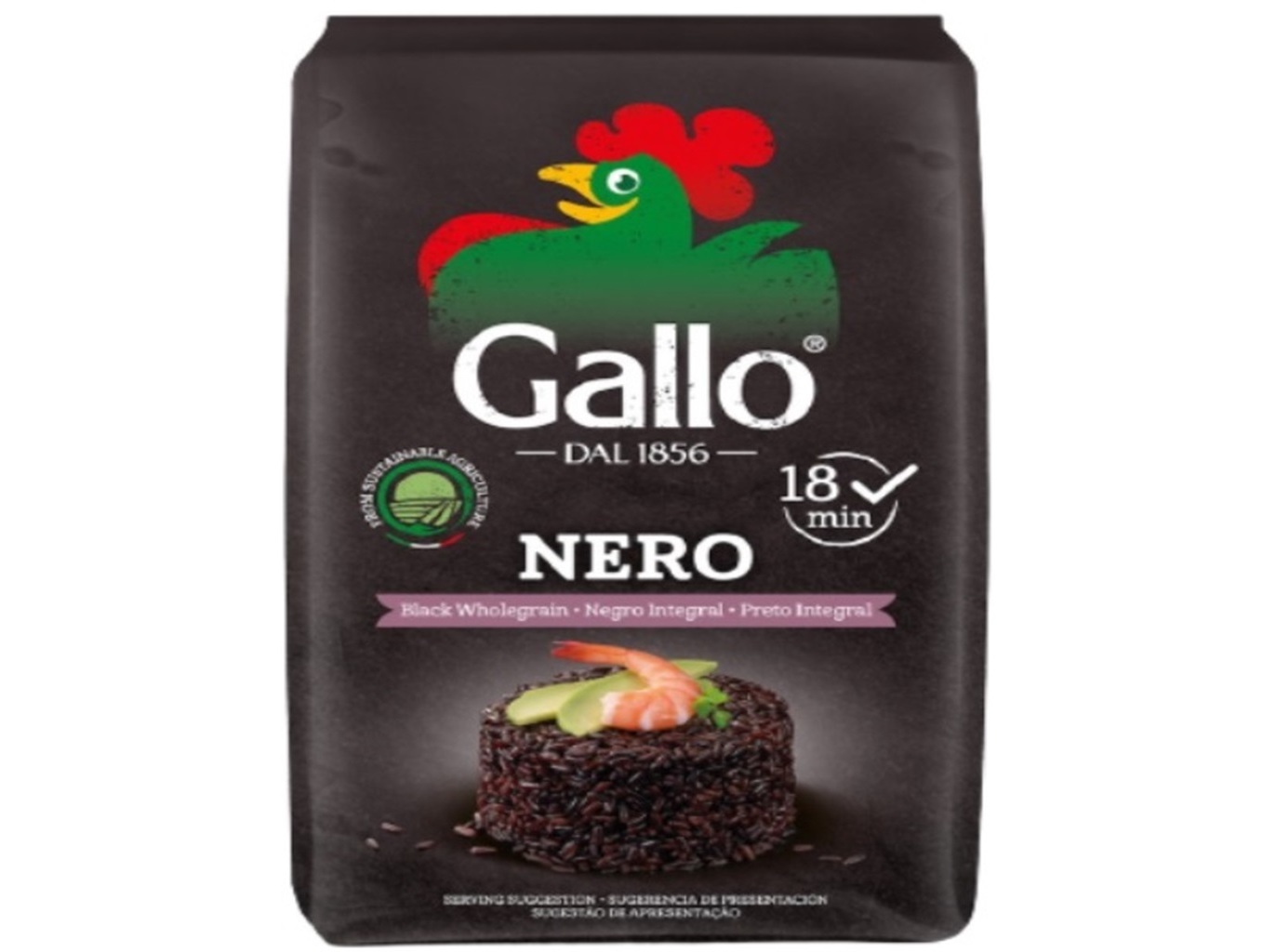 ARROZ INTEGRAL PRETO RISO GALLO 500G