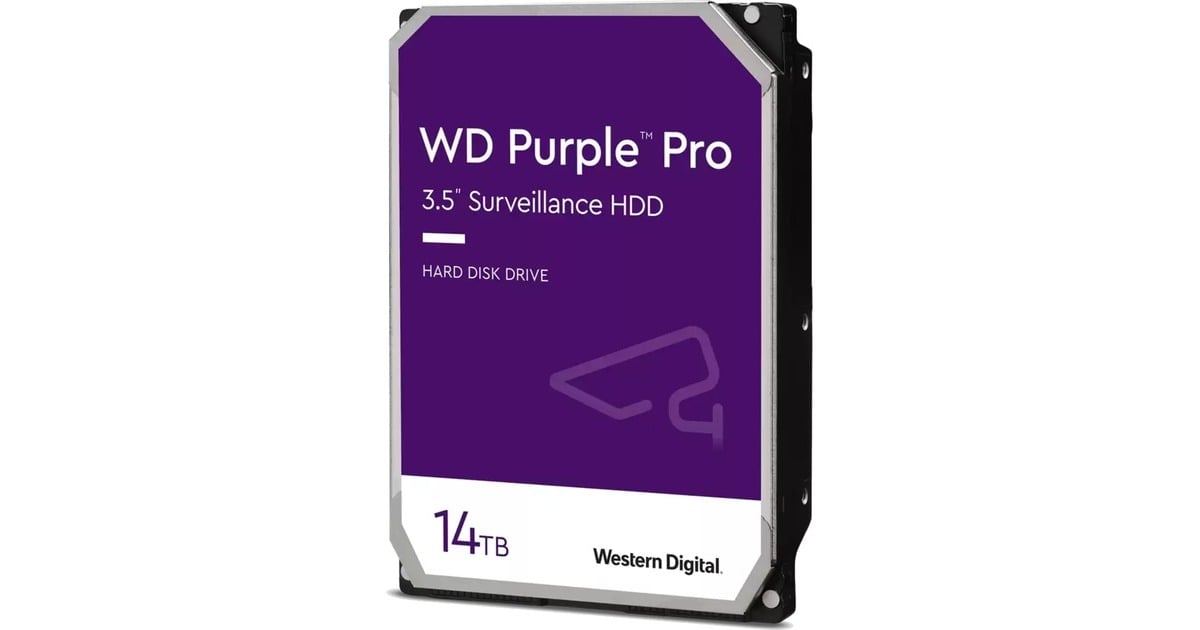 WDPurple Pro 14 TB harde schijf  (WD142PURP, SATA/600, AF, 24/7)