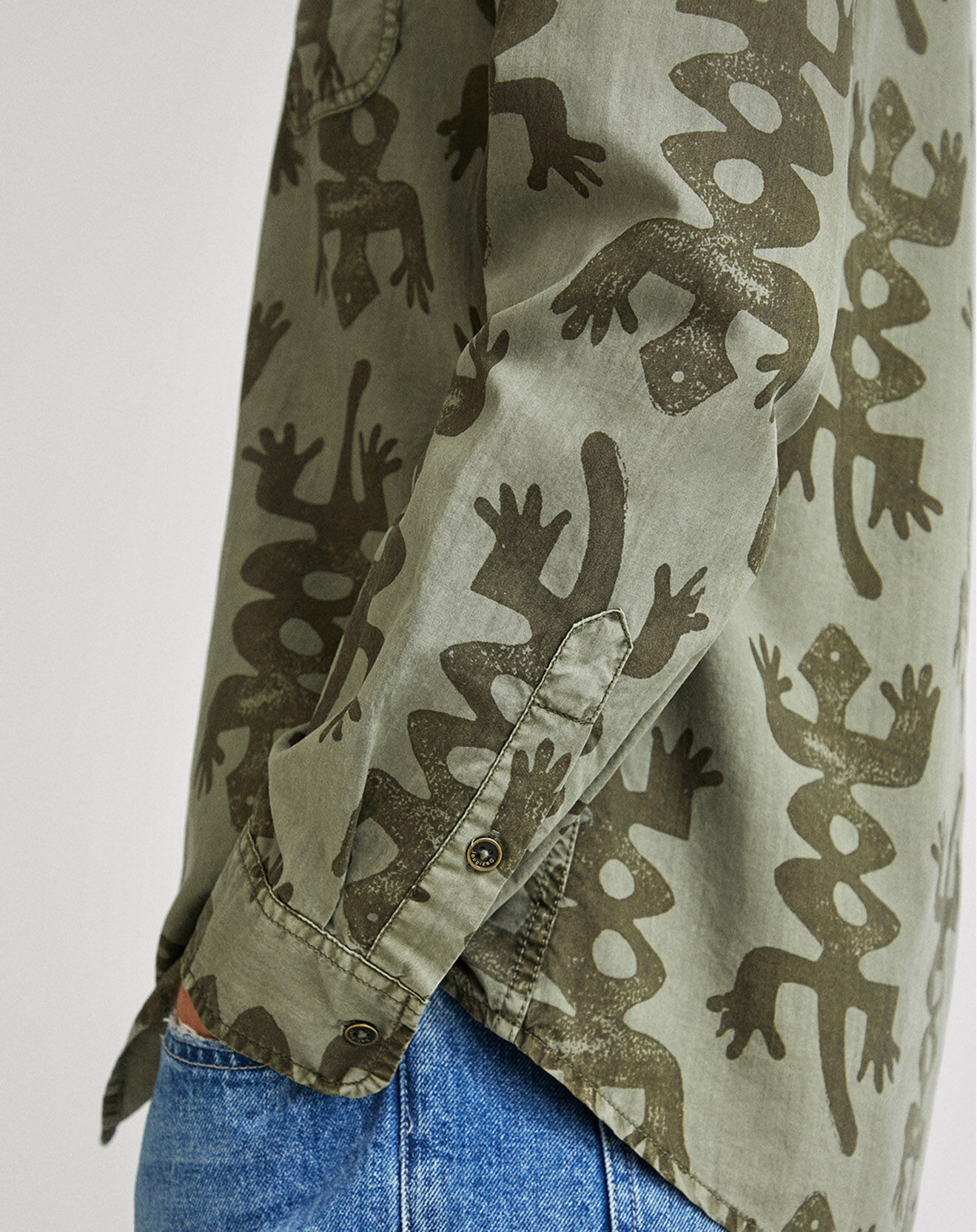 Desigual Chemise ilan vert kaki