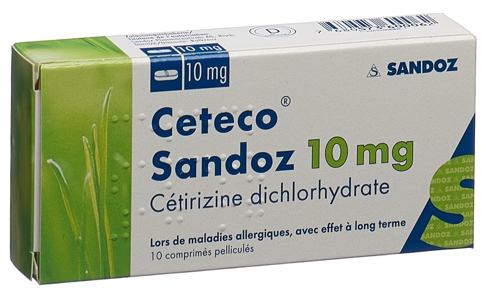 CETECO Sandoz Filmtabl 10 mg Blist 10 Stk