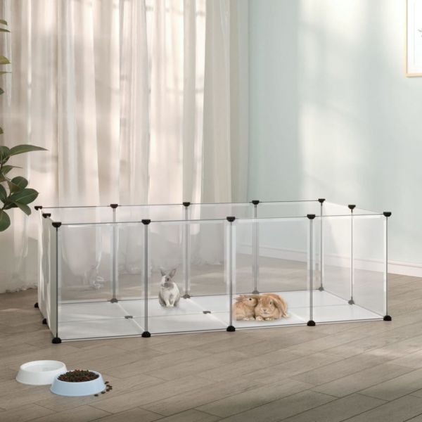 Gaiola Animais Pequenos 144x74x46,5cm Pp e Aço Transparente - 340572
