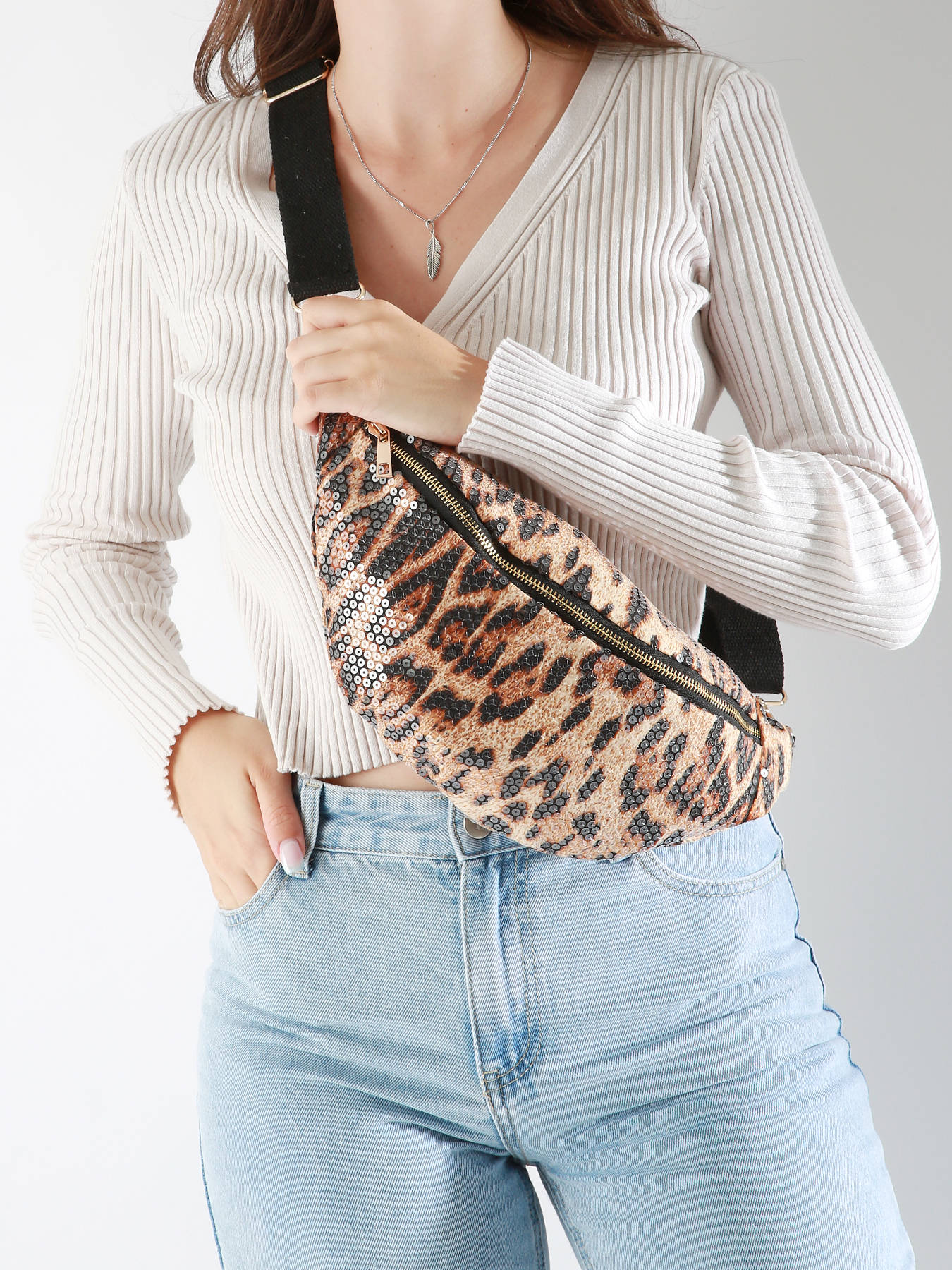 Sac banane Ciao Boum paillettes MINIPRIX