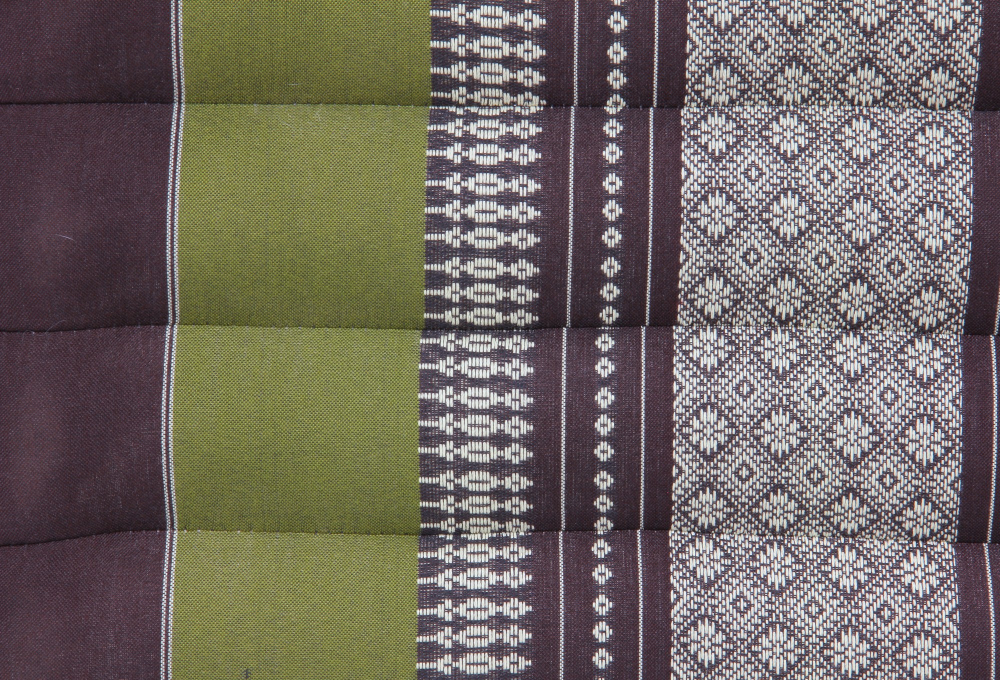 Kapok-Kissen, grün, braun, B 40 cm, L 40 cm, H 6 cm von fischer's lagerhaus