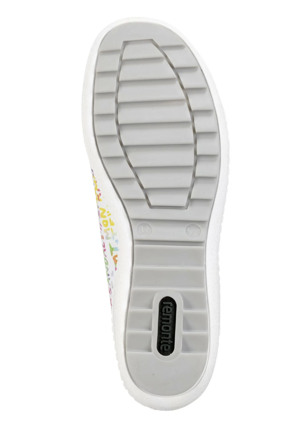 Remonte Sneaker aus beschichtetem, frech bedrucktem Leder