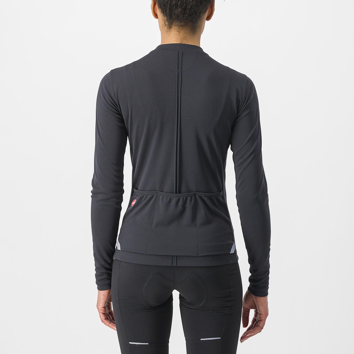 Castelli Anima 4 Langærmet Jersey til Kvinder i Light Black