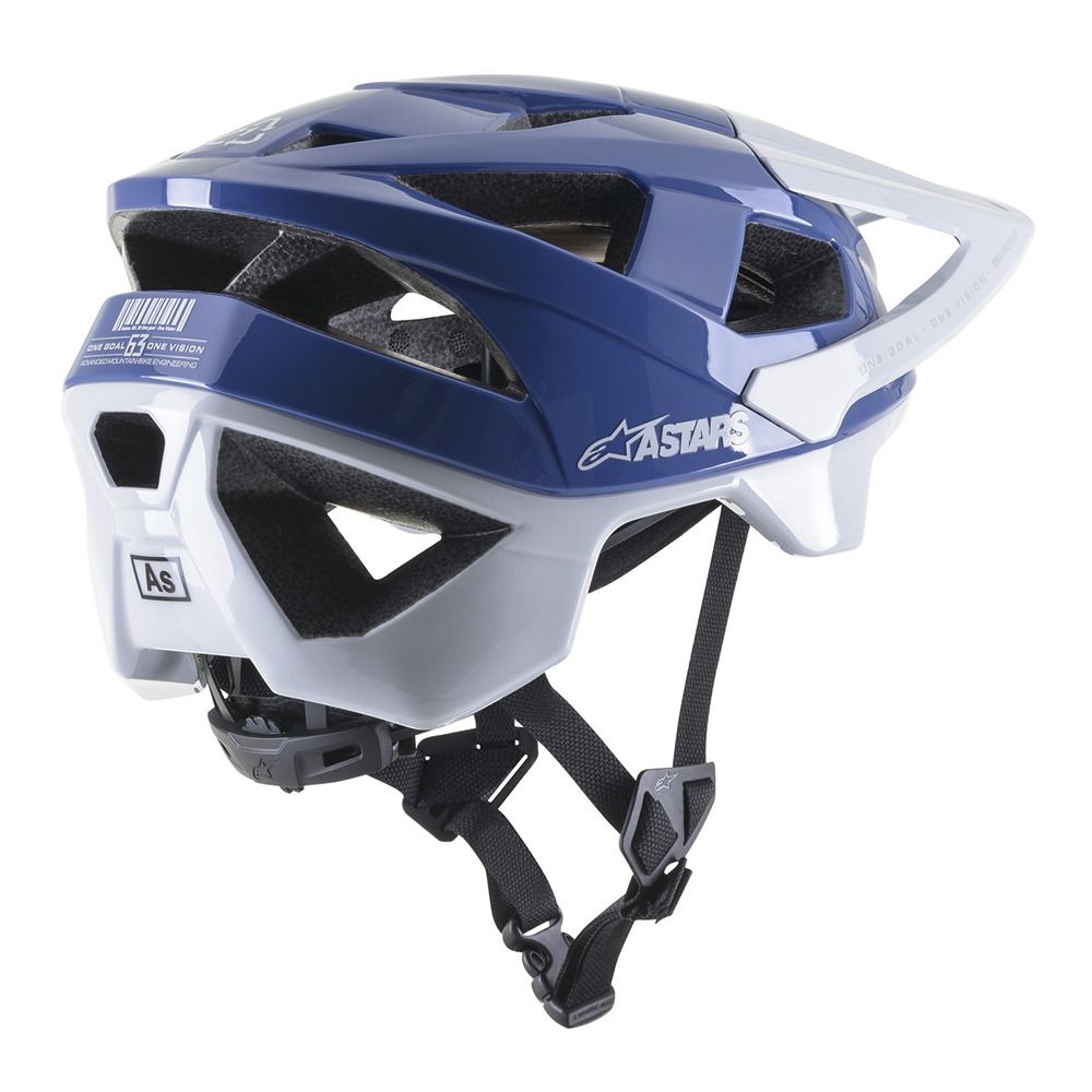 Alpinestars VECTOR PRO A1 - Casque VTT bleu/gris clair glossy
