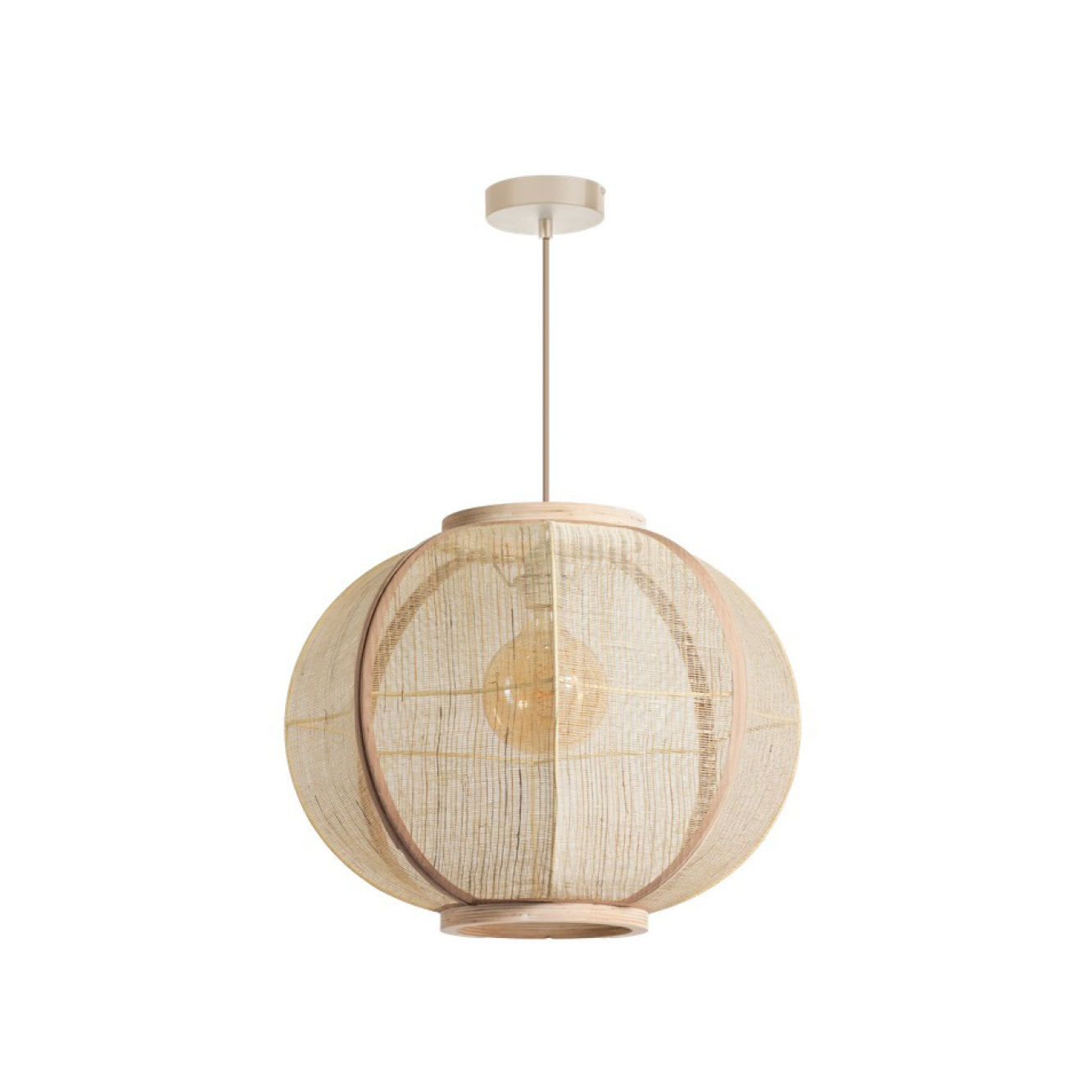 Hanglamp Fabric Ø48 cm naturel