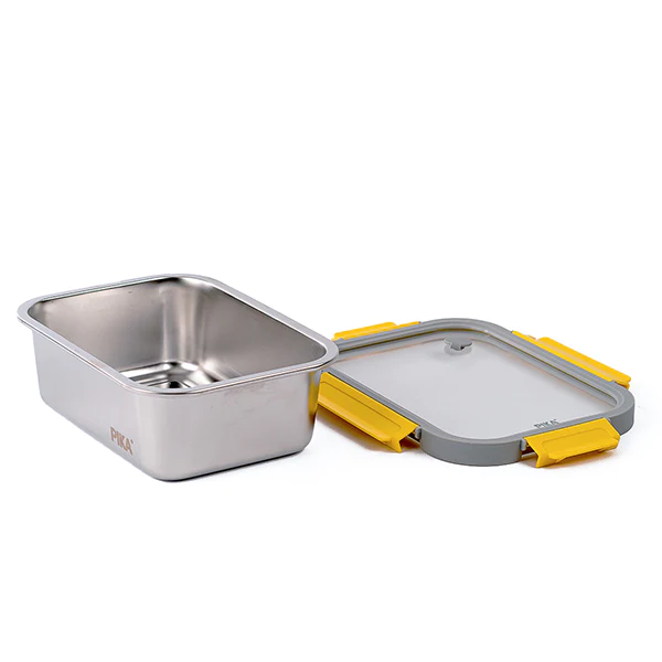 Boîte de conservation en inox rectangulaire 1780 ml compatible micro-o