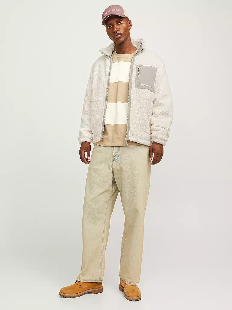JACK & JONES Jacke in Felloptik JORVESTERBRO beige