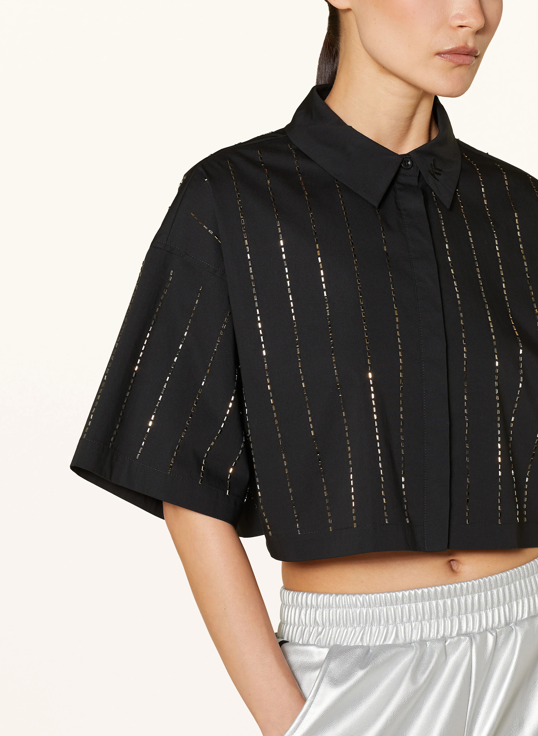 KARO KAUER Cropped-Hemdbluse