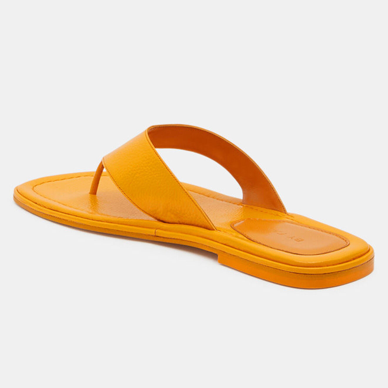 By Far Tongs en Cuir orange