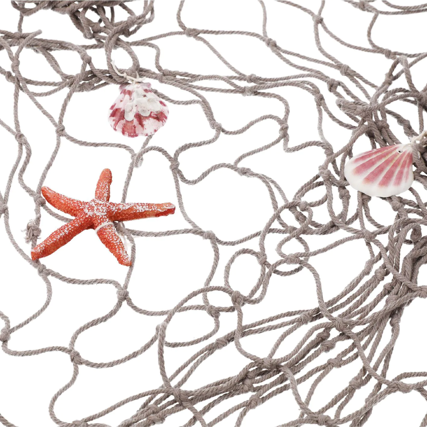 Fischernetz in grau, 100 x 200 cm