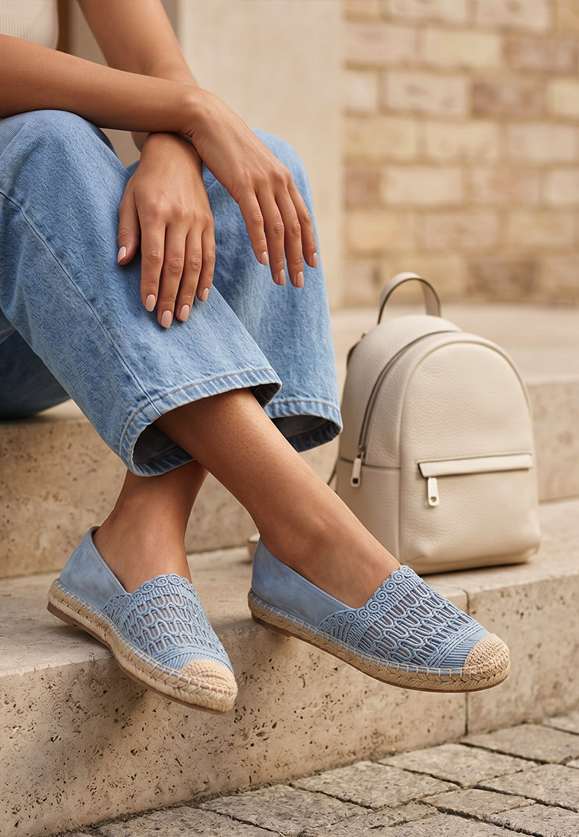 Espadrilles femme bleus Henley