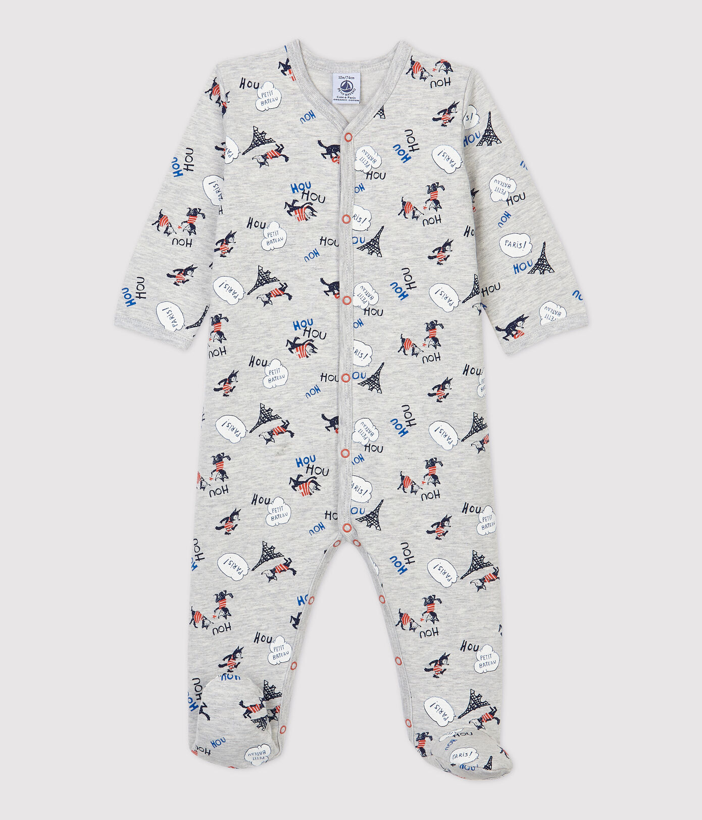 Dors-bien bébé Paris molleton en coton biologique