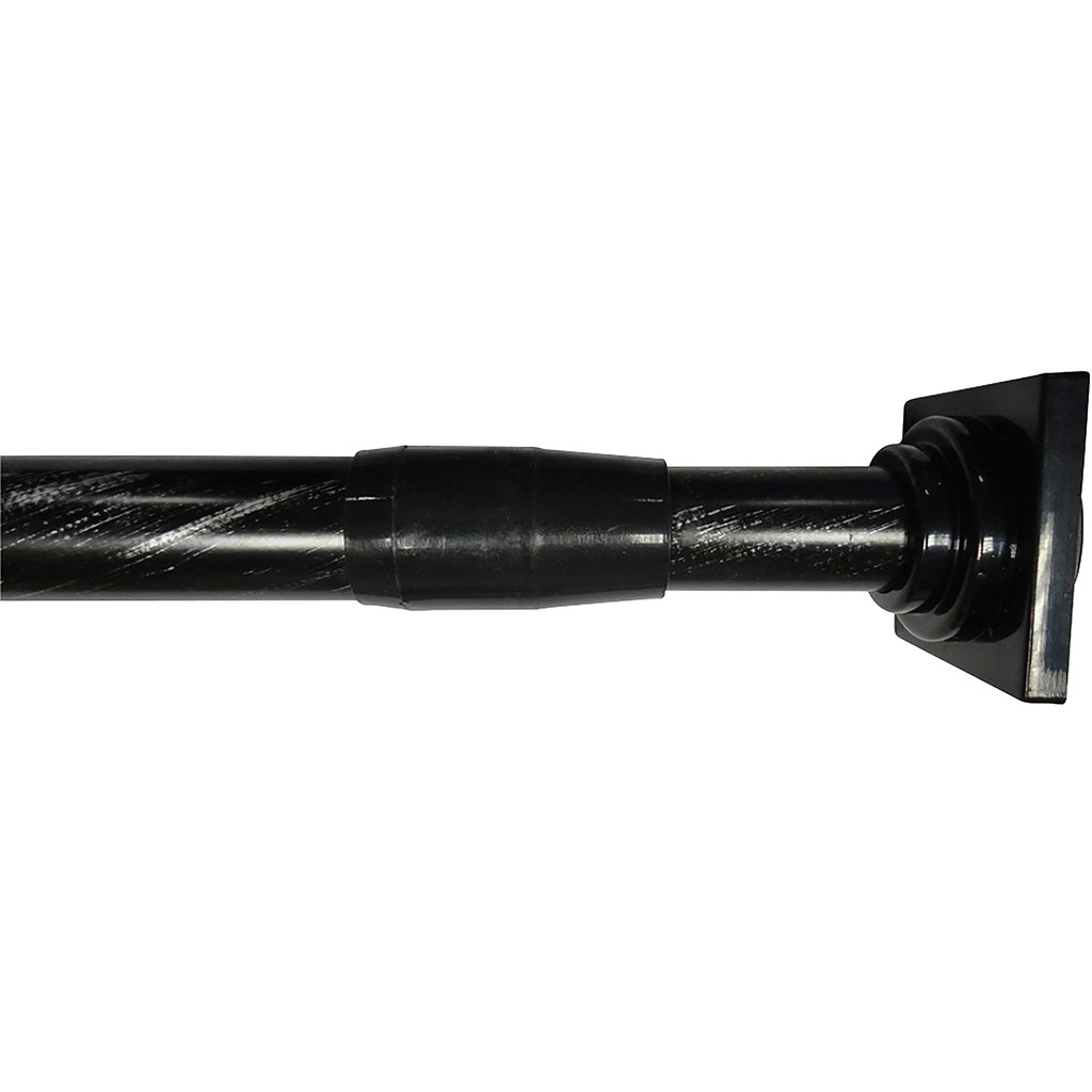 Tringle extensible entre-murs noir argent 110-200cm D 22mm