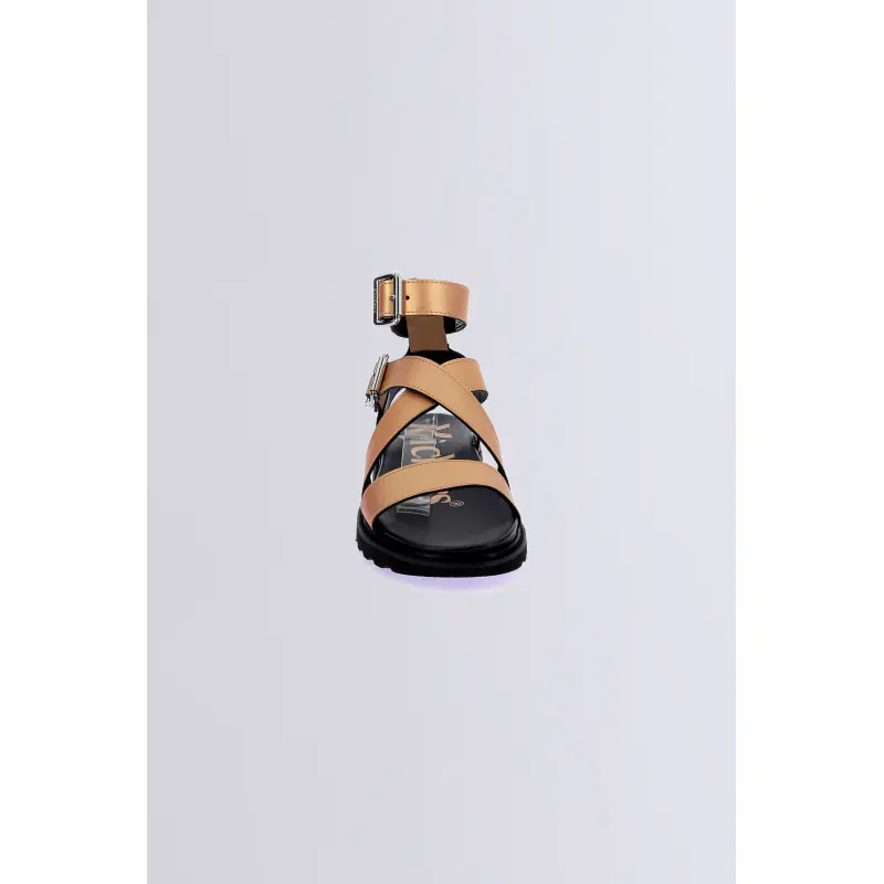 Neosunny Nude metal SANDALES Cuir Femme