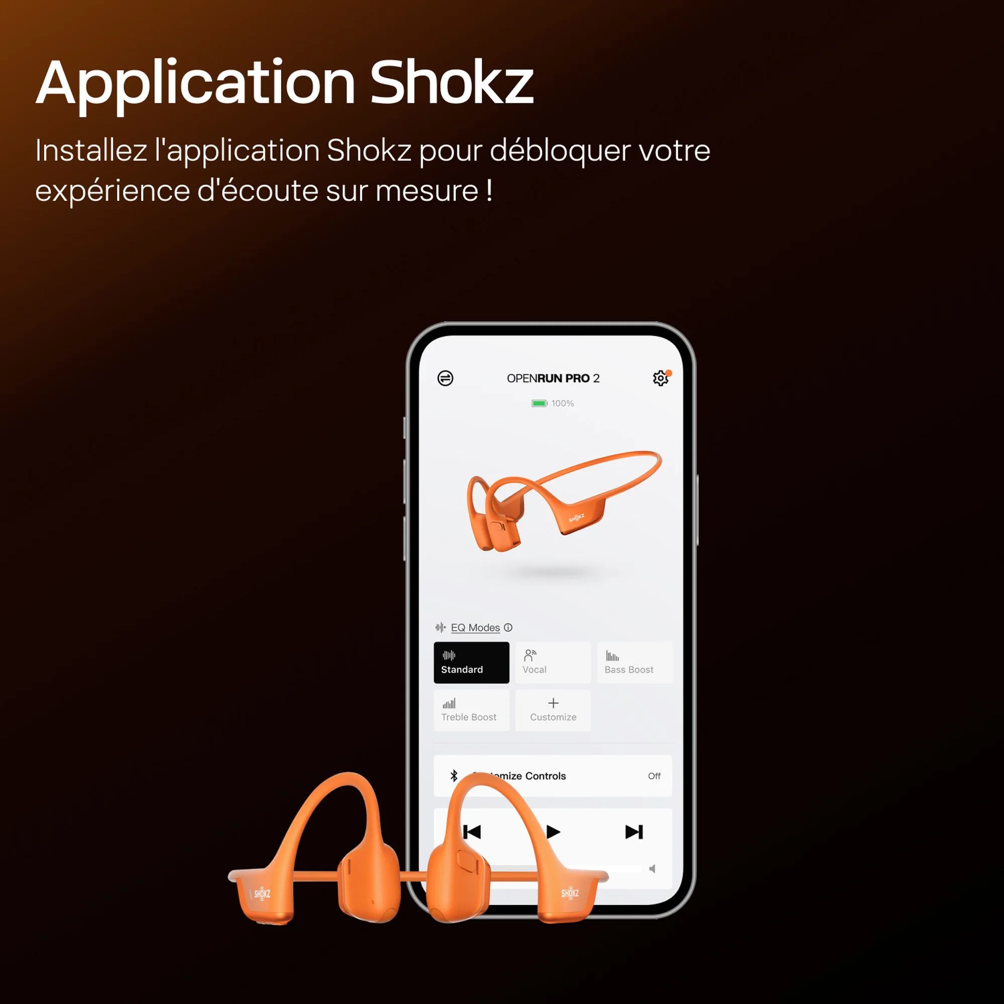 Shokz Open Run Pro 2 Mini Orange Écouteurs Bluetooth