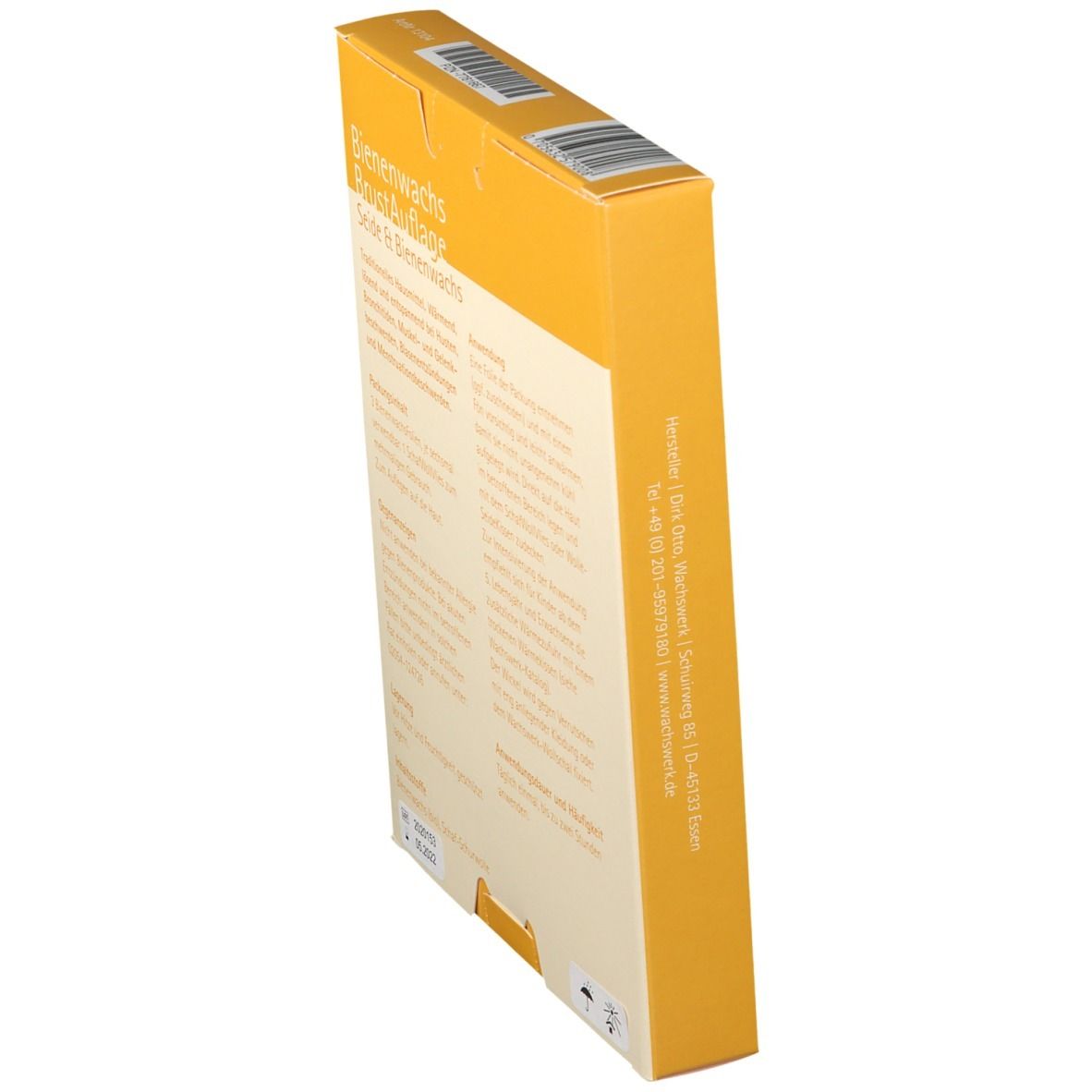 Bienenwachs BrustAuflage Seide & Bienenwachs & WolleVlies