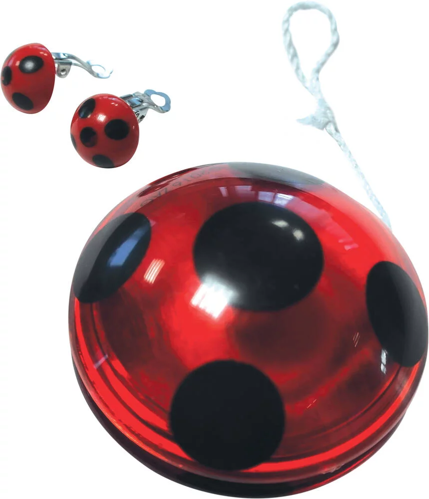 MIRACULOUS LADYBUG - DEGUISEMENT - KIT YO -YO ET BOUCLES D' OREILLES