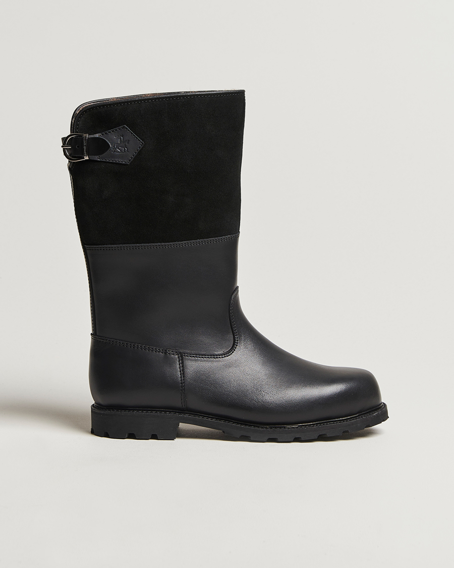 Ludwig Reiter Maronibrater Boot Black Calf/Suede Shaft
