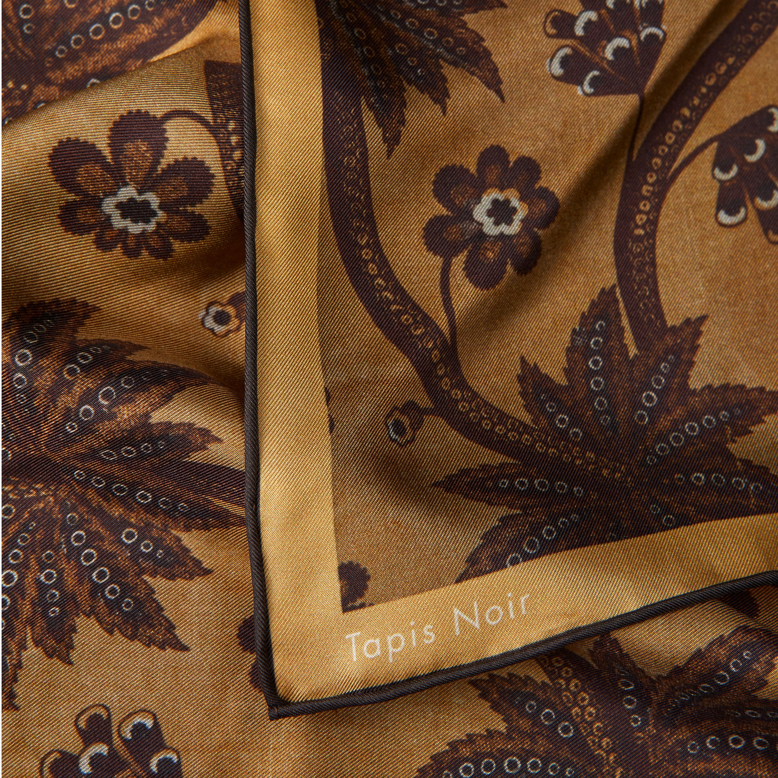 Tapis Noir  Small Classical Gold silketørklæde - Golden