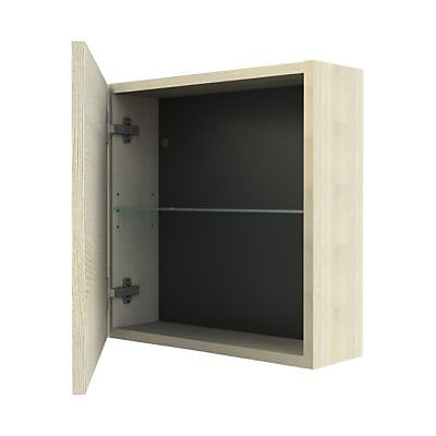 Cube mural de salle de bains aspect chêne naturel Calao 50 cm