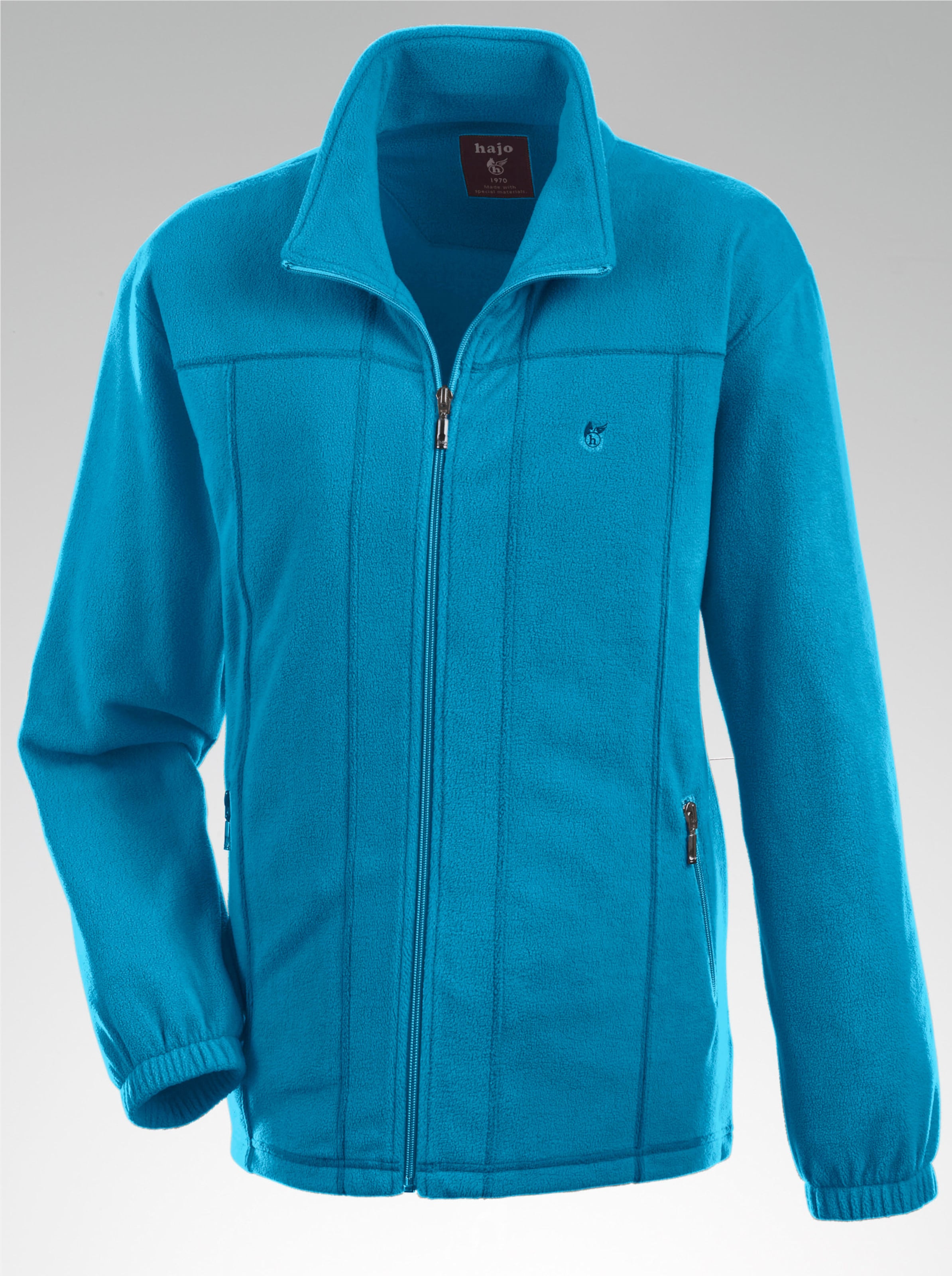 Hajo Fleece-Jacke in türkis