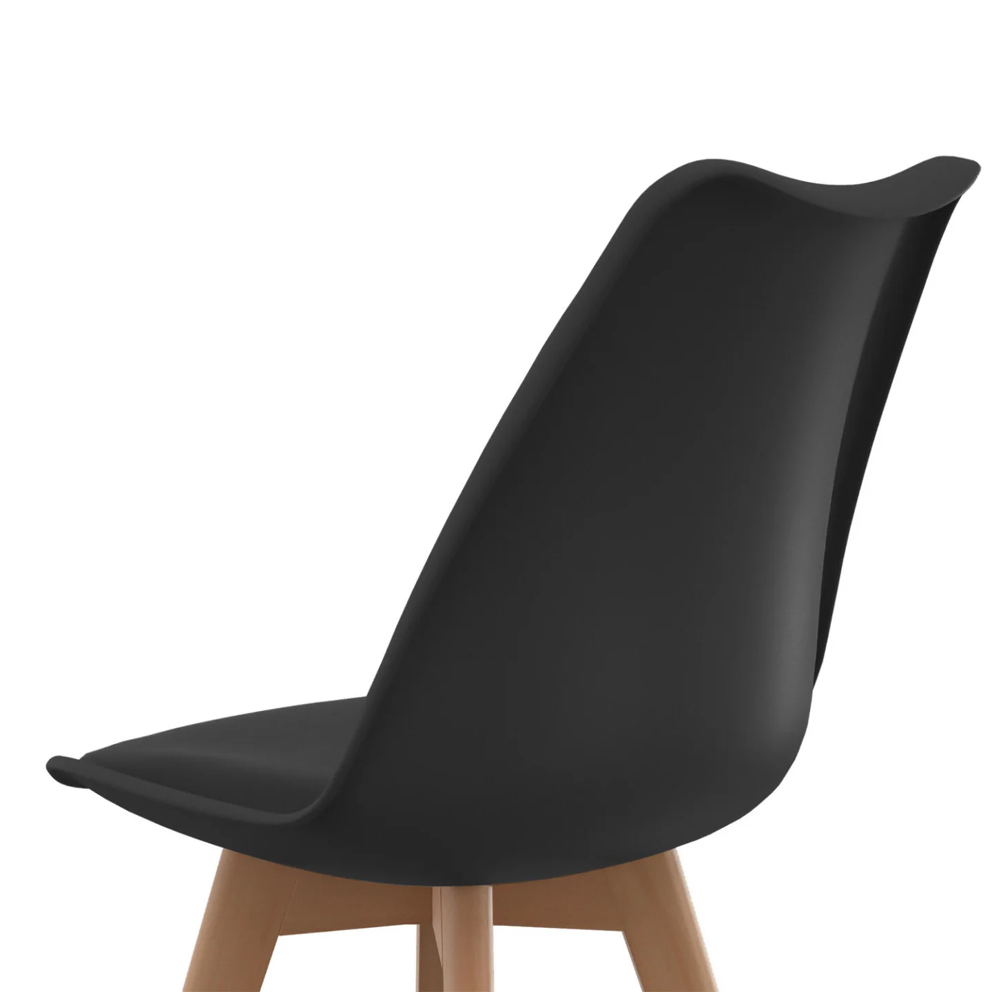 Lot de 4 chaises scandinaves SARA mix color gris foncé, gris clair, blanc et noir