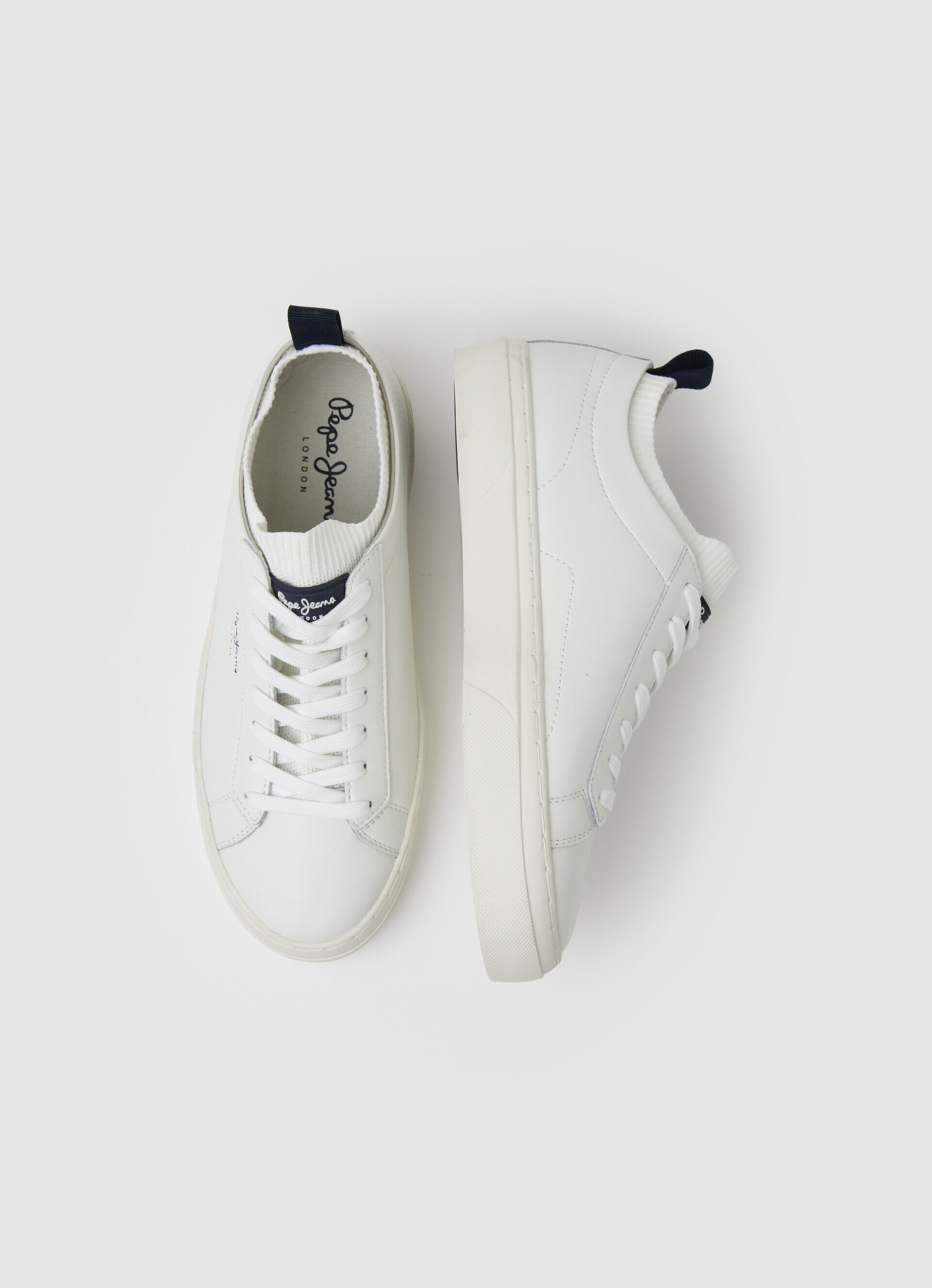 YOGI LEATHER SOCK SHIPPER - branco
