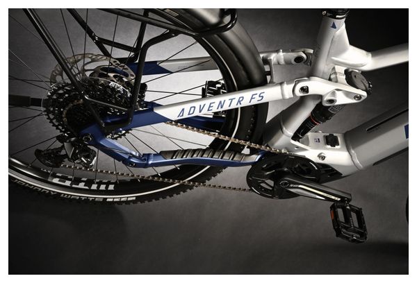 VTT Électrique Tout-Suspendu Haibike Adventr FS 9 Sram NX/SX Eagle 12V 720 Wh 29'' Argent Bleu