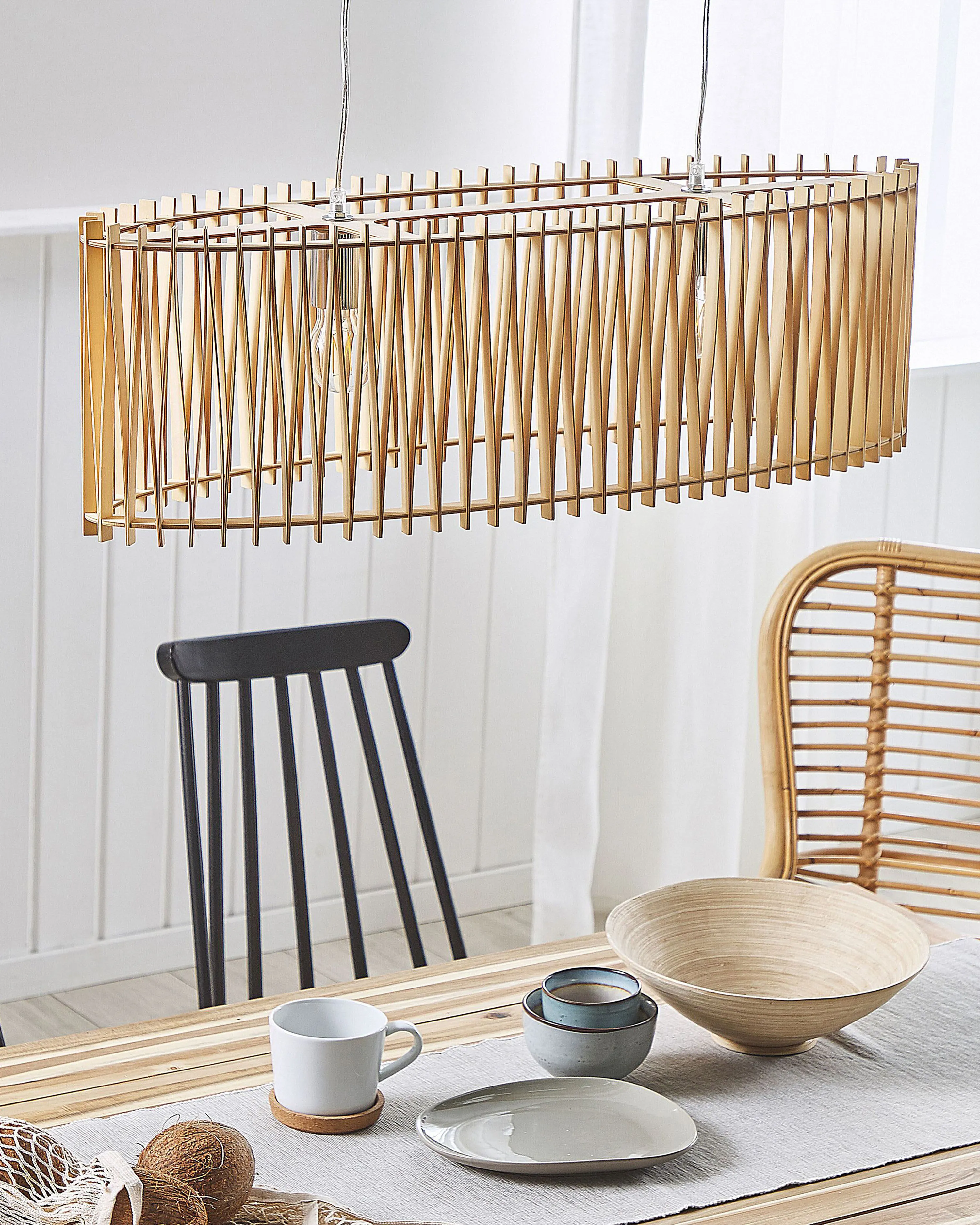 Hanglamp CHARI Lichtbruin