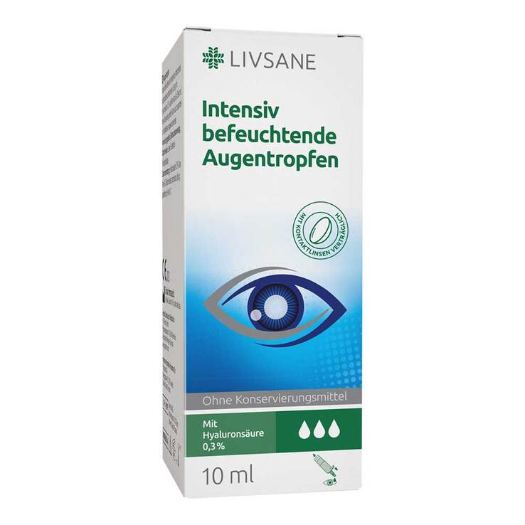 Livsane intensiv befeuchtende Augentropfen, 10 ml