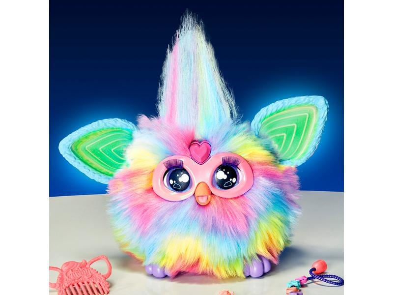 Furby Funktionsplüsch Furby (Farbmix) -DE- Interaktives Spielzeug mit 15 Modeaccessoires