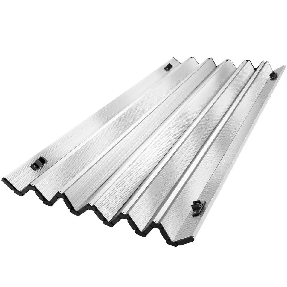 tectake Aluminium klaptafel Bastiaan in hoogte verstelbaar , Zilver