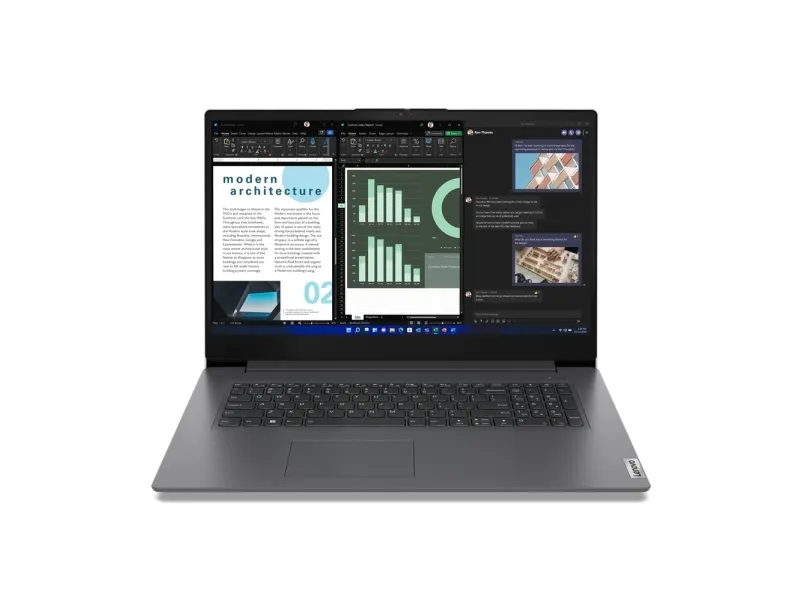 Lenovo V17 G4 IRU 83A2 - 180° hængselsdesign - Intel Core i5 - 13420H / op til 4.6 GHz - Win 11 Pro - Intel Iris Xe Graphics - 16 GB RAM - 512 GB SSD NVMe - 17.3