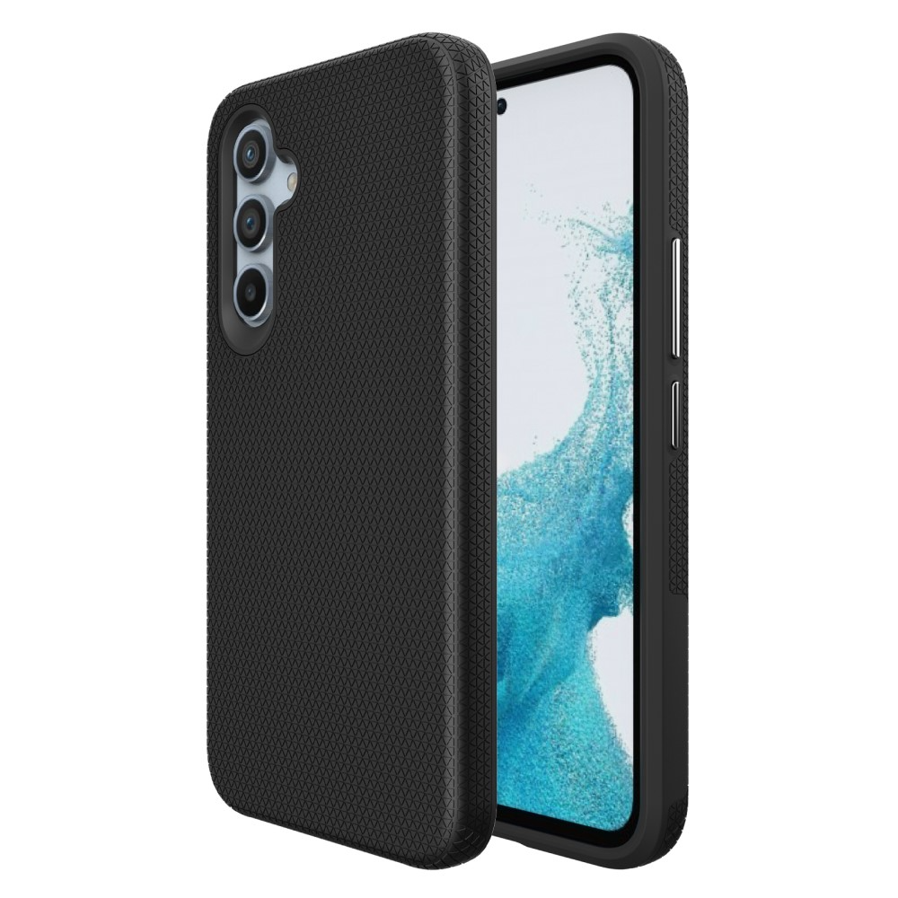 Samsung Galaxy A54 5G Hybrid Hardcase Hülle Grip Design - Schwarz