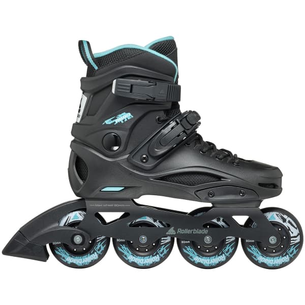 Roller fitness ROLLERBLADE RB 80 W BLACK/LIGHT BLUE