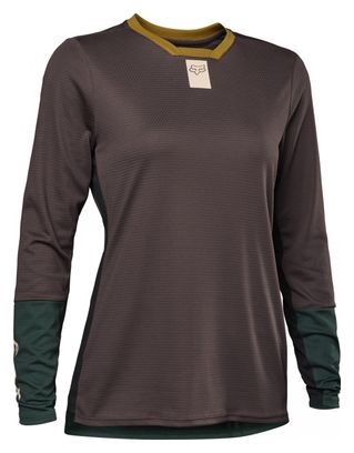 Maillot Manches Longues Femme Fox Defend Marron