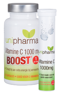 Unipharma Vitamine C 1000mg Boost Capsules   Bruistabletten Combiproduct 2ST