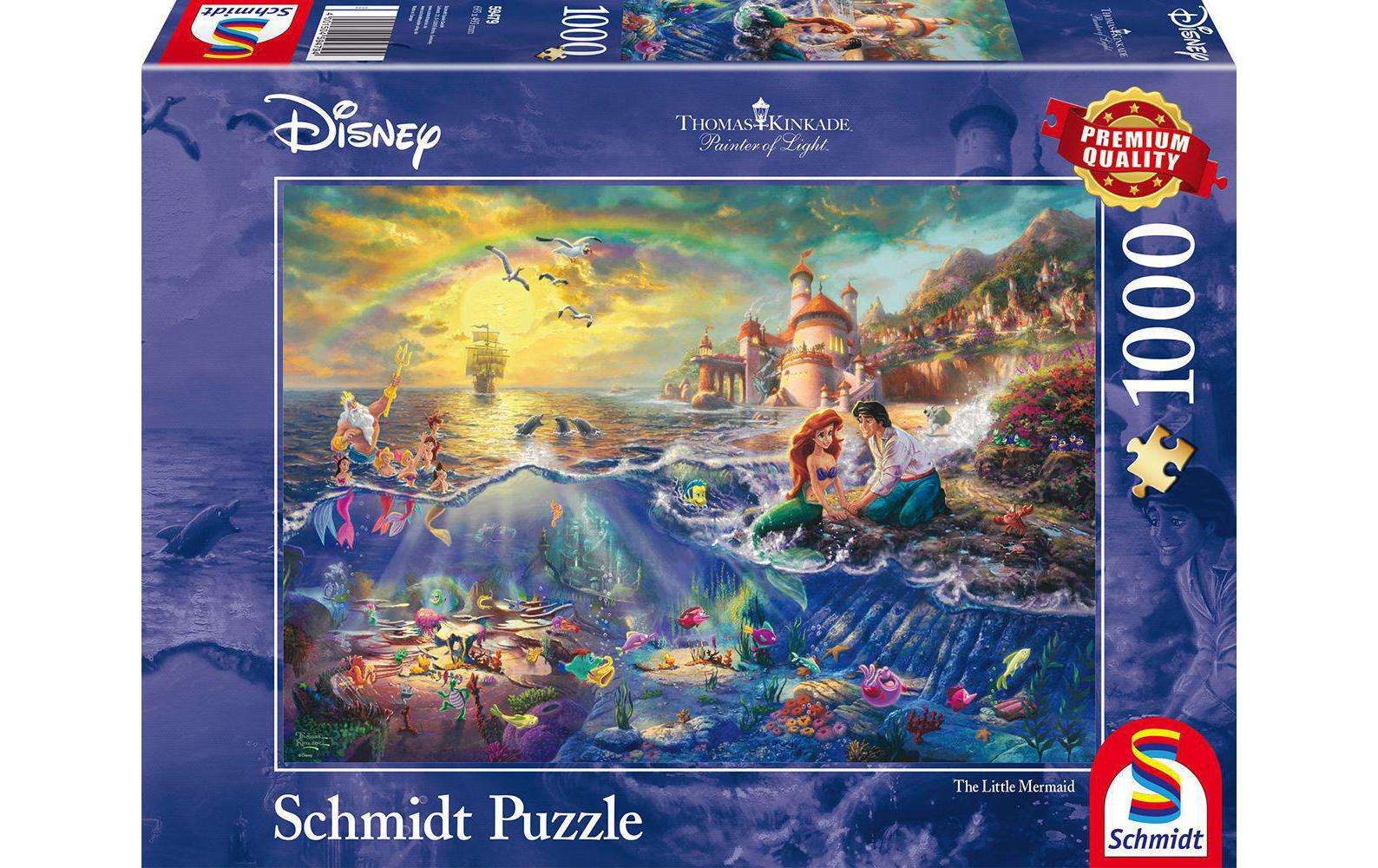 Puzzle Disney Kleine Meerjungfrau ArielleThomas Kinkade: The Little Mermaid
