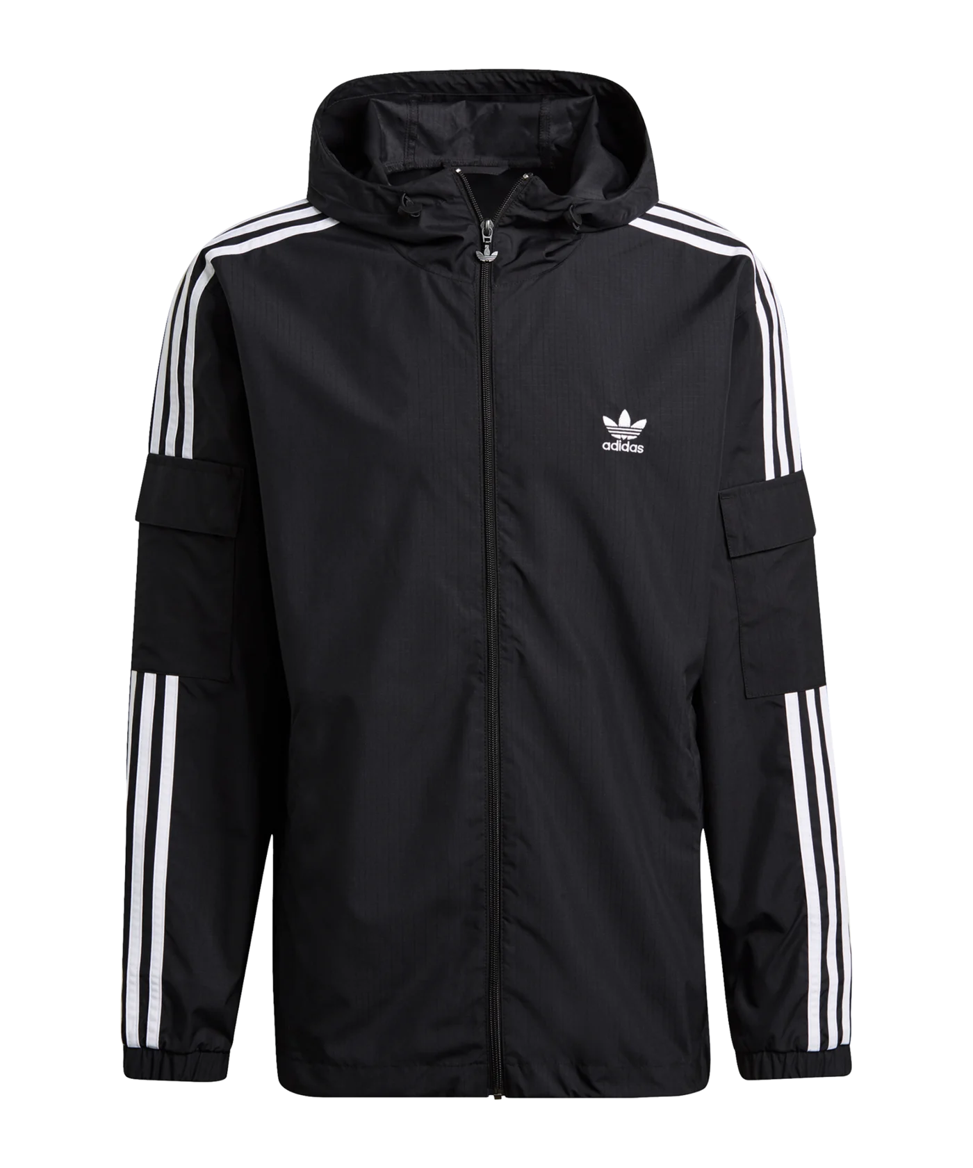 adidas Originals 3S Kapuzenjacke Schwarz
