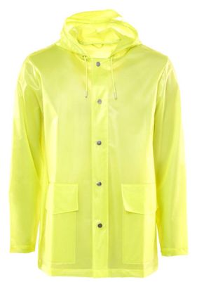 Manteau Rains LTD Short Hooded Foggy Fluo Jaune